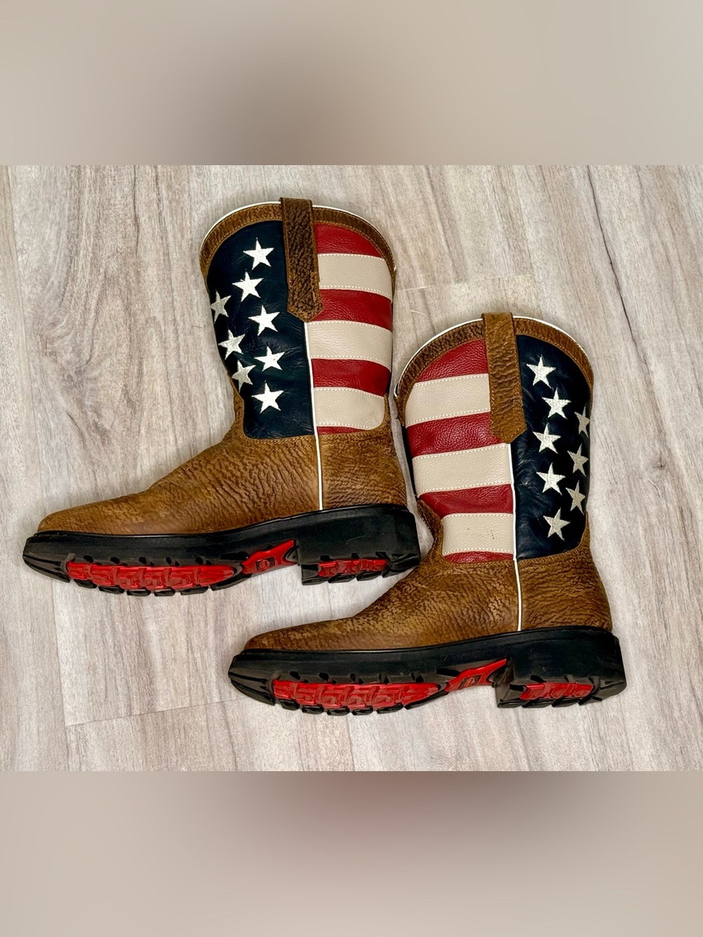 J.B. Dillon Western Patriot Boots Size 9